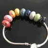 New Fashion Big Hole Glass Charm Minchas Fit European nomeado Bracelet Diy Jóias Fazendo Acessório de Jóias Preço por atacado