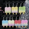 Sommer Erfrischende Farbe Lollipop Einfache Frische Baumeln Ohrringe Mode Kreative Emulational Eis Eardrop Süße Nette Schmuck