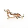 10 PCS/Lot Fashion Brooch Fancy Crystal Rhinestone Monatone Animal Dog Pins for Women Men Lady Gift