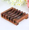 Natural Wooden Bamboo Soap Dish Tray Holder Storage Soap Rack Plate Box Container for Bath Shower Plate Bathroom FY4366 GG02L