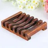 Natural Wooden Bamboo Soap Dish Tray Holder Storage Soap Rack Plate Box Container for Bath Shower Plate Bathroom FY4366 GG02L