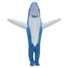 Costume de poupée de mascotte, nouveau, mignon, gonflable, requin bleu, mascotte, costumes, robe de jeu de fête, vêtements, cadeau de noël Unsiex