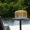 Other Outdoor Lighting Waterproof Portable Lamp Bamboo Woven Garden Lawn Grass Camping Home Hand-woven LampOther