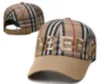 Kogelcaps 2023 Hoogwaardige balkappen canvas Leisure Designers Fashion Sun Hat for Outdoor Sport Men Strapback Hats Luxurys B