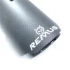 1 -stuk mat Black koolstofvezel Remus Muffler 304 Roestvrij staal Universele uitlaatdemperpijp voor X4 Automobiles
