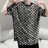 Men's T-Shirts High Quality Luxury Sequins T Shirts Men Poleras Hombre 2022 Fashion Gold Silver Punk Club Outfit Nightclub TeesMen's