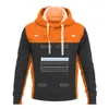 2022 Nieuwe F1 Team Hoodie Formule 1 Extreme Sports Event Zip Hoge kwaliteit Herenjack Racing Fan Jersey met korte mouwen