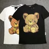 メンズTシャツファッションベアTシャツメン半袖トップピュアコットンメンズオネックストリートゴシックスタイルマンチェコートメンズマンズマンズ