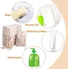 Économiseur de savon en maille exfoliante naturelle Brosses de bain environnement Sisal Saver Bag Support de poche pour douche moussant et séchant 9 * 14 cm