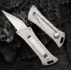 1st Högkvalitativ liten EDC-fickkniv D2 Satinblad TC4 Titanlegeringshandtag Utomhus Mini Utility Knives K1609