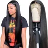 30 32 Inch Transparent Lace Frontal Wigs Bone Straight Human Hair Wigs For Black Women 13x4 Synthetic Closure Wig