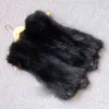 véritable fourrure de raton laveur gilet femmes design court manteau naturel décontracté couleur dégradé outwear T220716