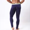 Marca de moda de sono masculina Manomia de algodão sólido Homem sexy bolsa calça de lounge gay térmico dormitório de pijama perneiras/long sleep bottomsmen's