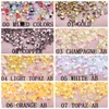 Nail Art Décorations Résine Strass Jelly AB Couleurs 3D Gems 100000pcs 3mm Flatback Colle ronde sur pierres Appliques pour Craft DIY3983862