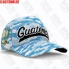 Gwatemala Baseball Cap Niestandardowy numer nazwy Logo szczytowe czapki gtm kraj podróżny gwatemalan naród hiszpańskie flagi nakrycia głowy 4150888