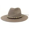 Cappello estivo da donna taglia grande Panama Beach cappello da sole per vacanze all'aperto protezione UV berretto di paglia sombreros de mujer