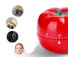 Timer de cozinha mecânica criativa ABS Tomadores de forma de tomate para cozinha em casa 60 minutos Ferramenta de contagem regressiva de alarme SN6733