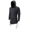 Autumn Men hoodies Sweatshirts Casual Solid Long Sleeve Hoodie Men Slim Fit Dark Hooded Loose Jacket Rockar 220816