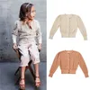 Spring Autumn Kids Sweater For Girls Hollow Out Knitted Lace Cardigan Baby Child Cotton Fashion Outwear Clothes LJ201128