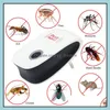 Lutte antiparasitaire Articles divers ménagers Maison Jardin Mti -Utilisation électronique Trasonic Repeller Moustique Tueur Cafard Insecte Souris Rongeur Drop Delive