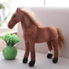 30-60cm Simulation Horse Plush Toys Cute Staffed Animal Zebra Doll Soft Realistic Horse Toy Kids Birthday Gift Home Decoration 402 H1