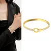 Klassische Voll-CZ-Armbänder für Frauen und Mädchen, Edelstahl-Kristall-Armreif, afrikanischer Schmuck, Dubai-Manschettenarmband, Weihnachtsgeschenk, weibliches Kristall-Paar, Mädchen-Hand