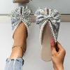 Sandaler kvinnors bildstorlek 8 svarta kvinnor skor platt sommar boho strass klänning glider för med stonessandalsandals