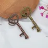 Vintage Key Double Heart Butelka Otwieracz Wedding Wisiorek Piwo Opener Festival Souvenir Prezent Wedding Party Favor BBE13502