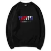 Trapstar Fashion Print Whothirt Sweater Sweater 2022 Осень/зима теплый флис Высококачественный мужской бренд хип -хоп