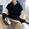 Bahar Yeni Hoodies Erkek Gündelik Minimalist Sweatshirt Büyük Boy Temel Moda Sweater HOVIE HIP HOP Kapşonlu Erkek Üstler Sudaderas L220730