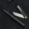 Coltello da lama pieghevole d2 in acciaio edc cuscinetto di sopravvivenza all'aperto strumento di autodifesa di autodifesa Micarta maniglia Tunafire GT965