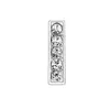 20 sztuk / partia 8mm Full Rhinestones Bling Slide Letter DIY Charms Fit dla 8mm Skórzany Bransoletka Nadgarstek Paski telefoniczne SL0013