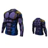 Camisetas de hombre Aquaman Cosplay camiseta Casual Tshit 3D impreso compresión manga larga Fitness gimnasio para hombres Top CostumeMen's