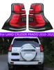 Dla Toyota Land Cruiser Prado 10-20 Tailights DRL Running Lights Light Light Angel Eyes Tylne Lampa Parking LED Taillight Montaż