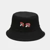Berets Unisex Fashion Buckte Hat Summer Mushroom вышивая панама рыбак мужски для женщин повседневное открытое пляжное солнце