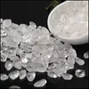 Bijoux en pierres précieuses en vrac, cristal blanc naturel pour la maison, le bureau, décoration de jardin, collier fait à la main, Bracelets M Dhsbr