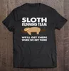 Men's T-Shirts Humor Lazy Sloth Quote Lover Print Funny Running Team Pullover T Shirt For Men Harajuku Tops Shirts Clothes Blouse