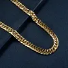 Chains OMKAIMING Titanium Steel Miami Cuban Necklace Design Women Men Gold/Silver Classical Link Choker Chain Hip Hop Jewelry