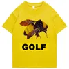 Magliette da golf pattini unisex wang tyler the creator rapper hip hop musica maglietta cotone maschi maglietta maglietta 2204087324146