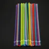 Glass Straw Mixed Color Bent Glasses Straw Set Reusable Disposable Straws For home and outdoor Tumblers