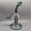 14.4mm Tall Glass bong Mushroom Type 23cm Height water bong Lake Green Color dab rig 2023