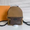 Mini mochila de alta calidad, bolso de viaje, mochilas de primavera, bolso de hombro tipo bandolera de cuero de lona, mochila escolar clásica con letras