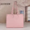 Çanta Crafty Onthego PM 41cm Mini Tote Monogramlar Baskılı Deri Kadın Tasarımcı Çanta Çapraz Vücut Tutar Hareket halindeyken çanta cüzdanları taşıma