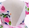 Girl Kid's Dress For Ceremony Parties Costume Polka Dot Colorful Elegant Print Dresses For 2-10T Children Baby Girls Clothing