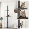 H228274CM inhemsk leverans Pet Cat Tree Scratcher Post Justerbar Scratching Climbing Tree Cat Toy Super High Cat Hopping Toys 278957410