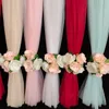 Multifonction rideau artificiel fleur maison sable manteau tissu pince guirlande mariage Banquet chaise dos fleurs décoration 10 pièces