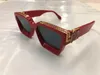 2022 Luxury Millionaire 96006 Солнцезащитные очки Полно фрейма винтажные дизайнерские солнцезащитные очки для мужчин Shiny Gold Hot Sell Top Top 96006