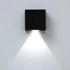 Wall Lamp 3W LED One Side Light Aluminum Single Head Fixture AC85-265V Brushed Black Silver Housing RF-129