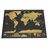 Scratch Off World Map Luxury Erase World Travel Map Travel Scratch per Map 82.5x59.4cm Room Office Home Decoration Wall Stickers T200601