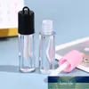 10pc 0.8ml DIY Pusta Szminka Butelka Lip Gloss Tube Lip Balm Tube Container z czapką Wyczyść Czarny Biały Kosmetyk Próbki Pojemnik